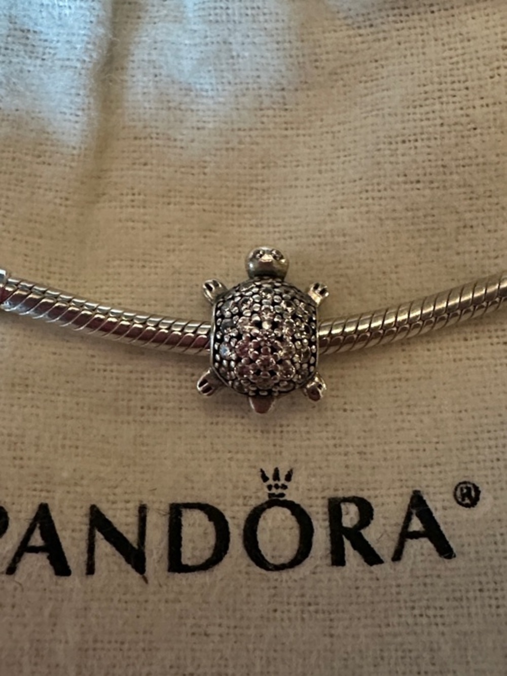 Pandora Sparkling Turtle Charm